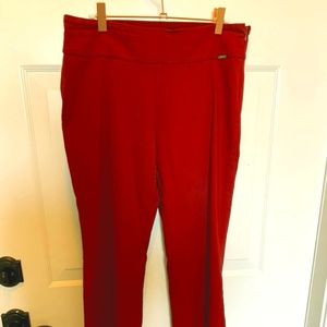 Dark Red Stretch Jeans